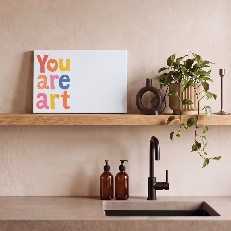 Canvas schilderij - You are art - Kleurrijk - Grafisch — 3