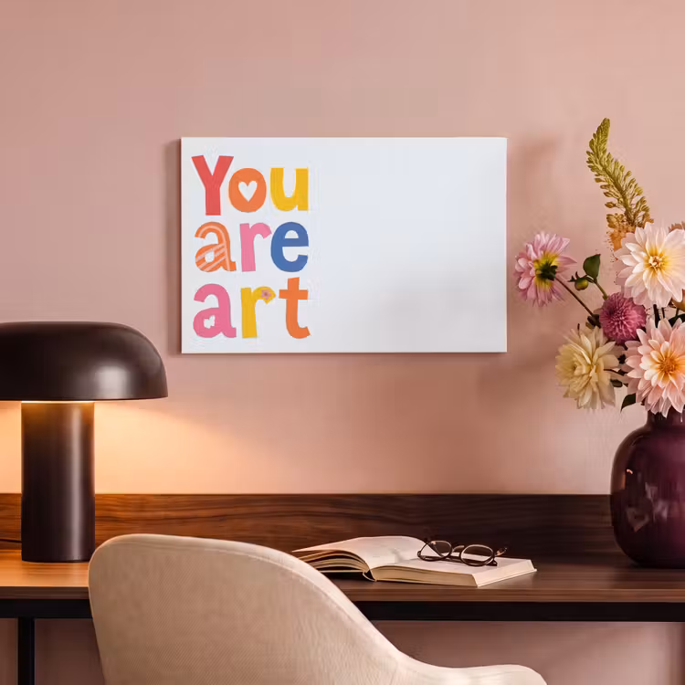 Canvas schilderij - You are art - Kleurrijk - Grafisch — 4