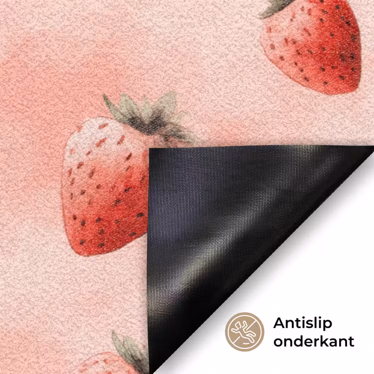 Deurmat - Aardbei - Patroon - Roze — 6