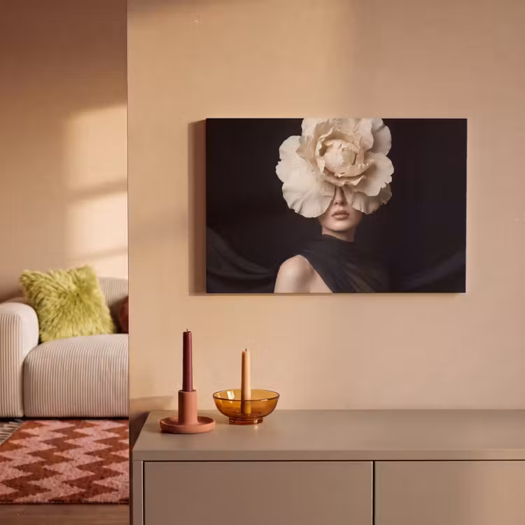 Canvas schilderij - Roos - Tijdloos - Zwart — 2