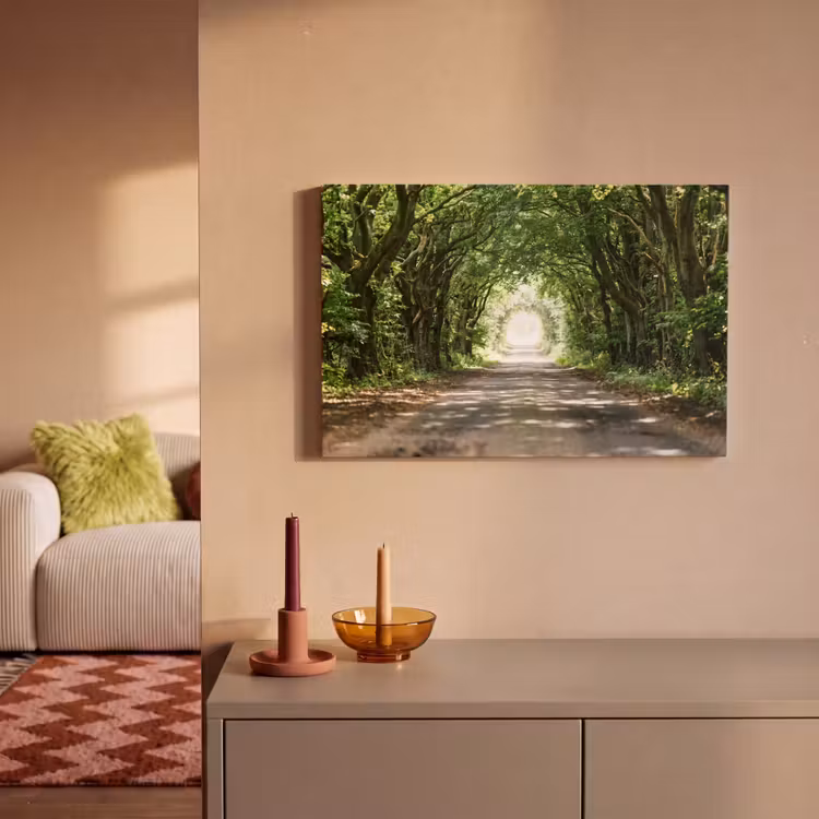 Canvas schilderij - Weg - Bomen - Natuur - Groen — 2