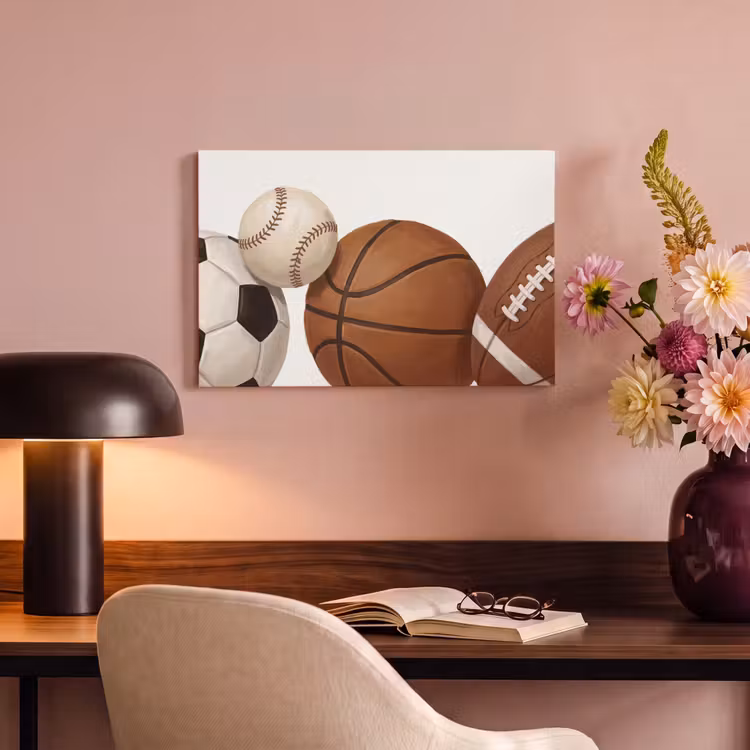 Canvas schilderij - Sport - Ballen - Illustratie — 4