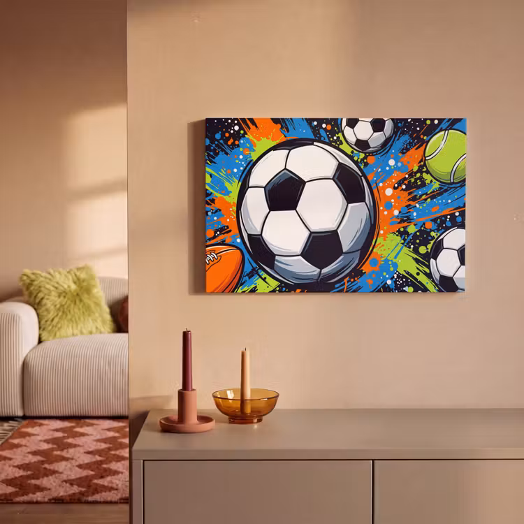 Canvas schilderij - Sport - Ballen - Kleurrijk — 2