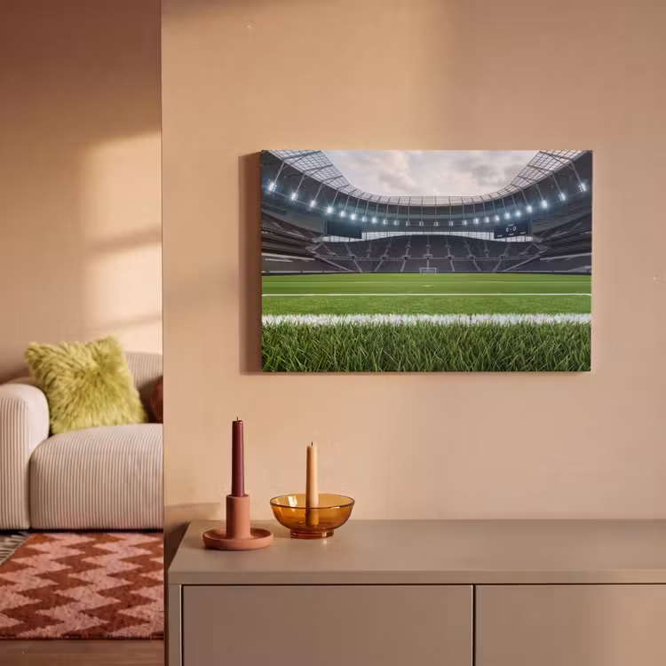 Canvas schilderij - Voetbal - Stadion - Sport - Groen — 2