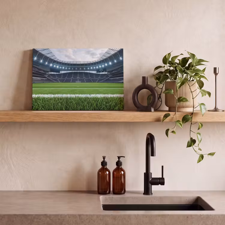 Canvas schilderij - Voetbal - Stadion - Sport - Groen — 3