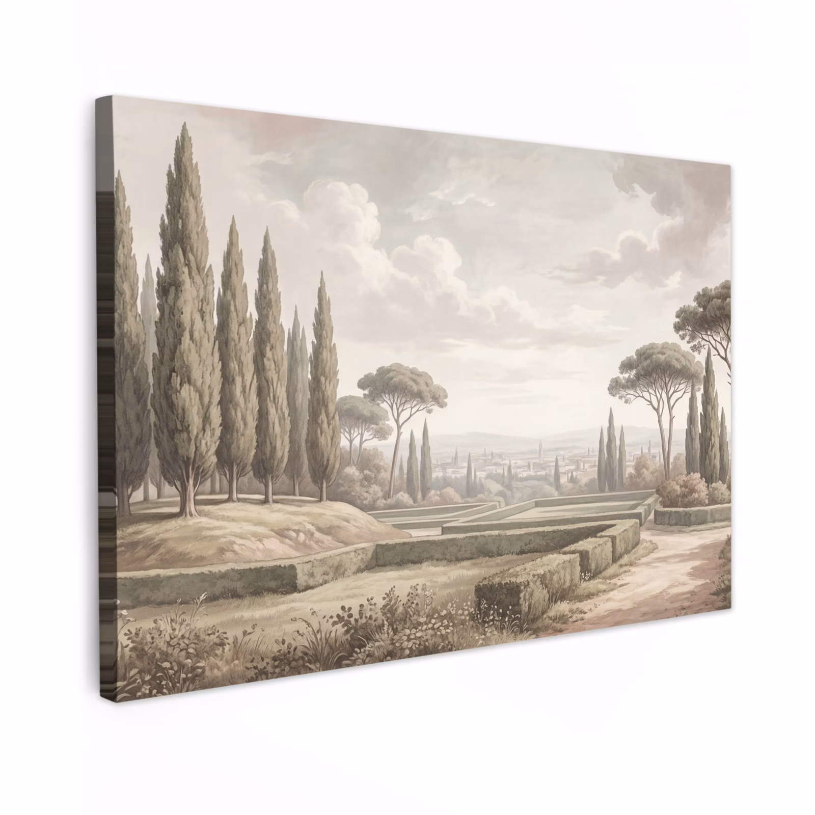 Canvas schilderij - Vallei - Tuin - Natuur - Groen — 1