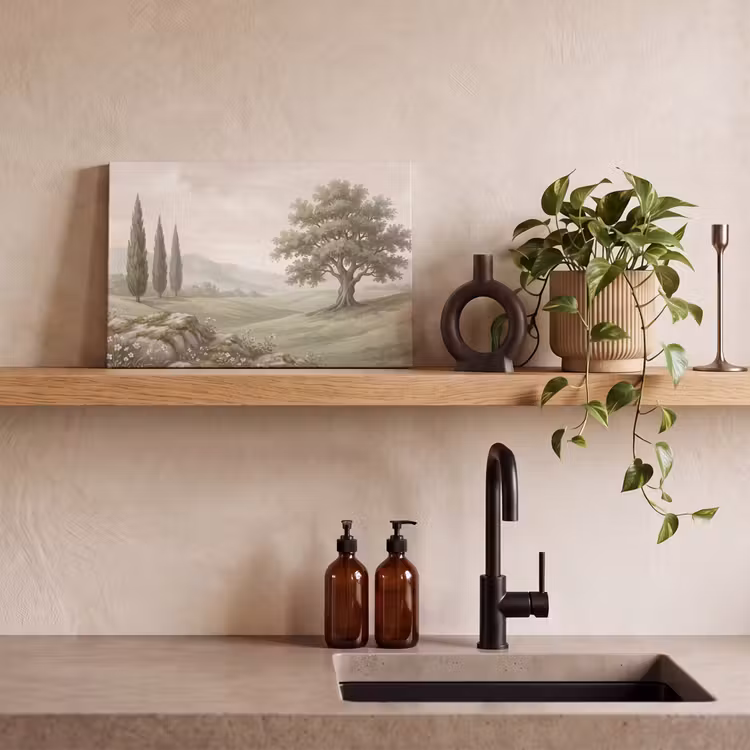 Canvas schilderij - Heuvellandschap - Bomen - Natuur - Groen — 3