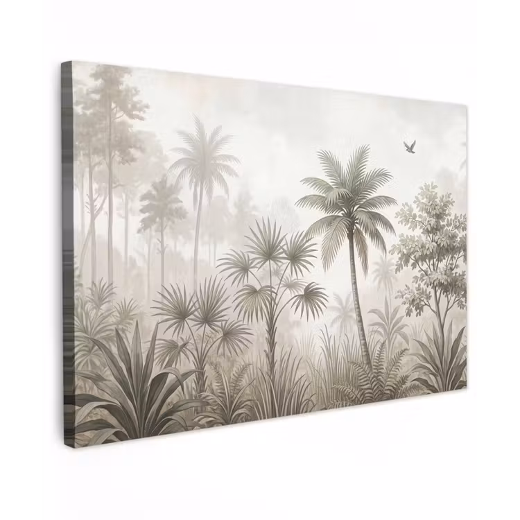 Canvas schilderij - Jungle - Palmbomen - Natuur — 1