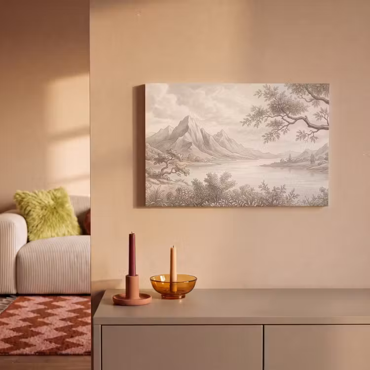 Canvas schilderij - Landschap - Bergen - Meer - Natuur — 2
