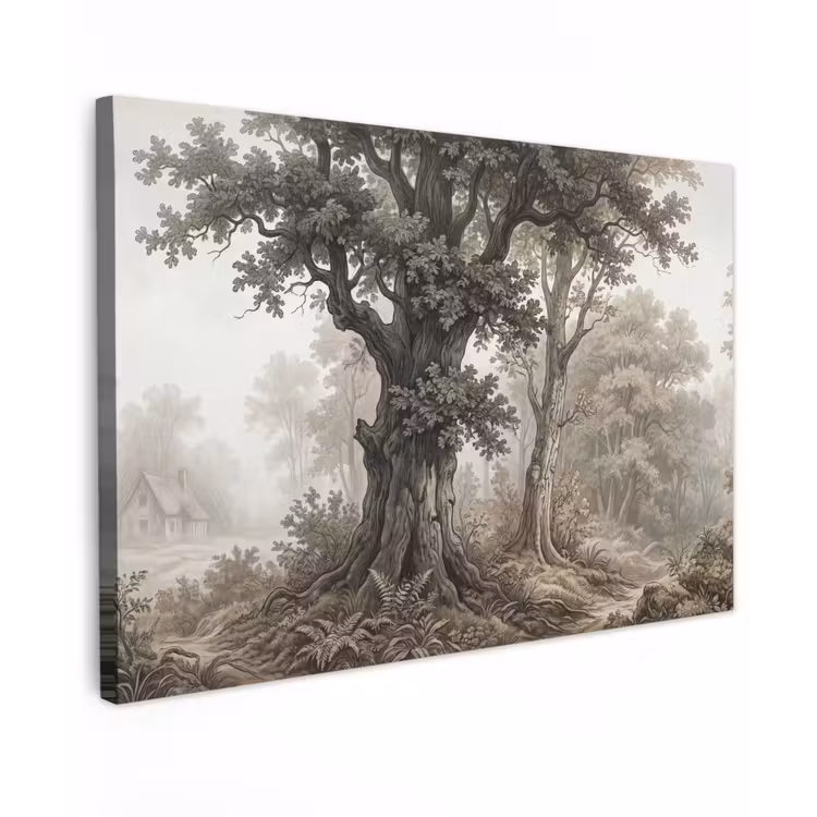 Canvas schilderij - Natuur - Bos - Eik — 1