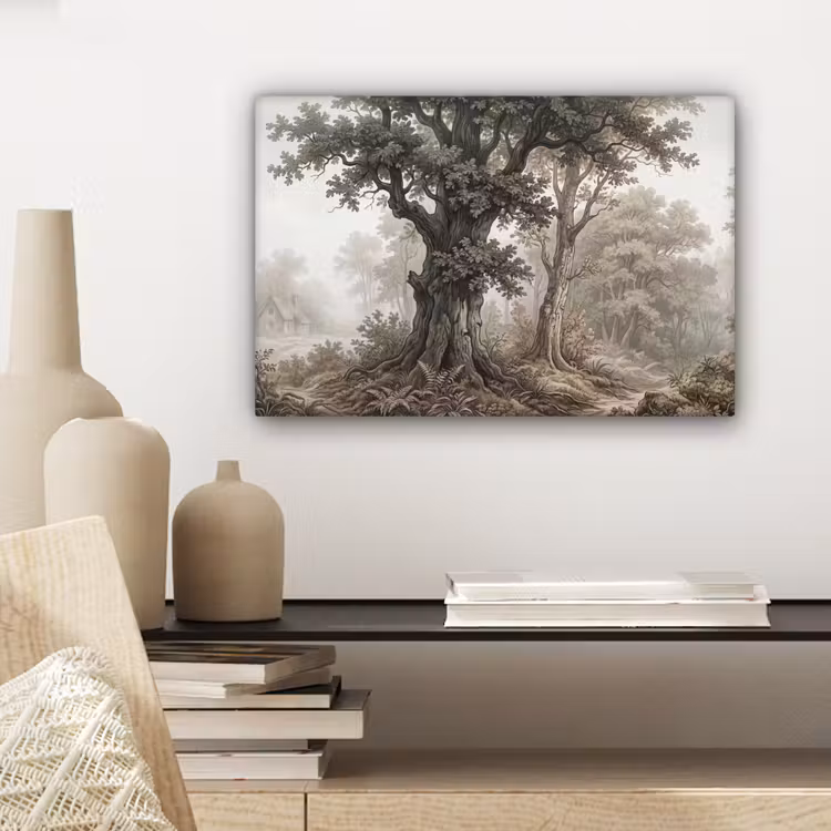Canvas schilderij - Natuur - Bos - Eik — 5