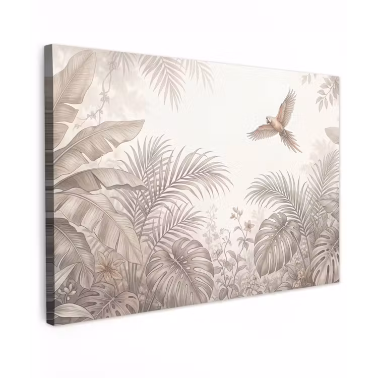Canvas schilderij - Papagaai - Jungle - Tropisch — 1