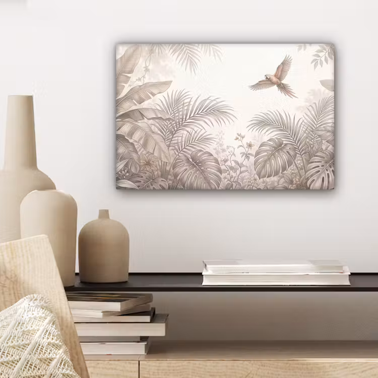 Canvas schilderij - Papagaai - Jungle - Tropisch — 5
