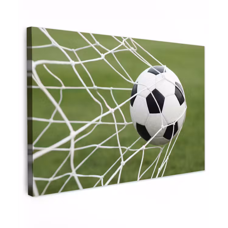 Canvas schilderij - Voetbal - Goal - Net - Sport — 1