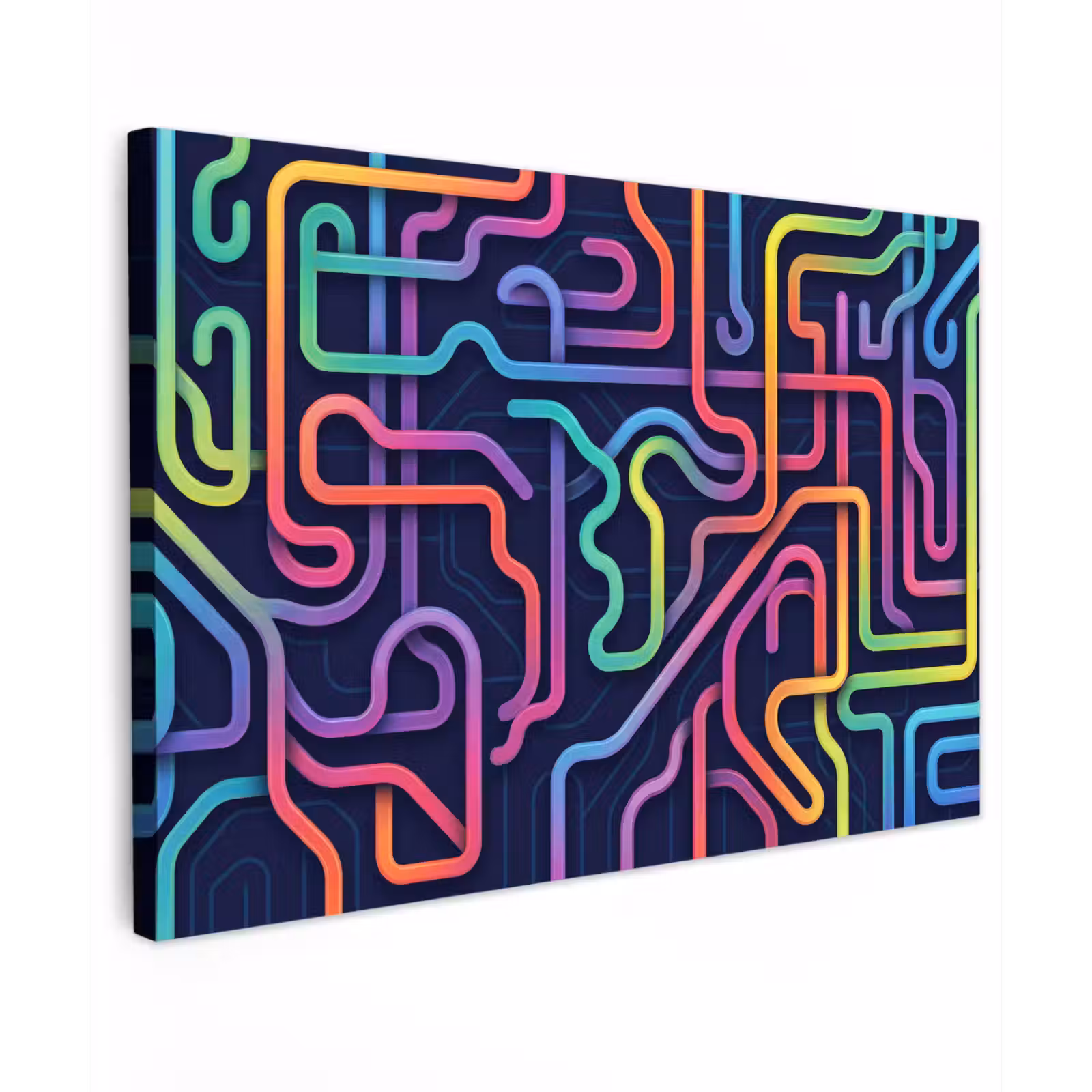 Canvas schilderij - Retro - Abstract - Neon — 1