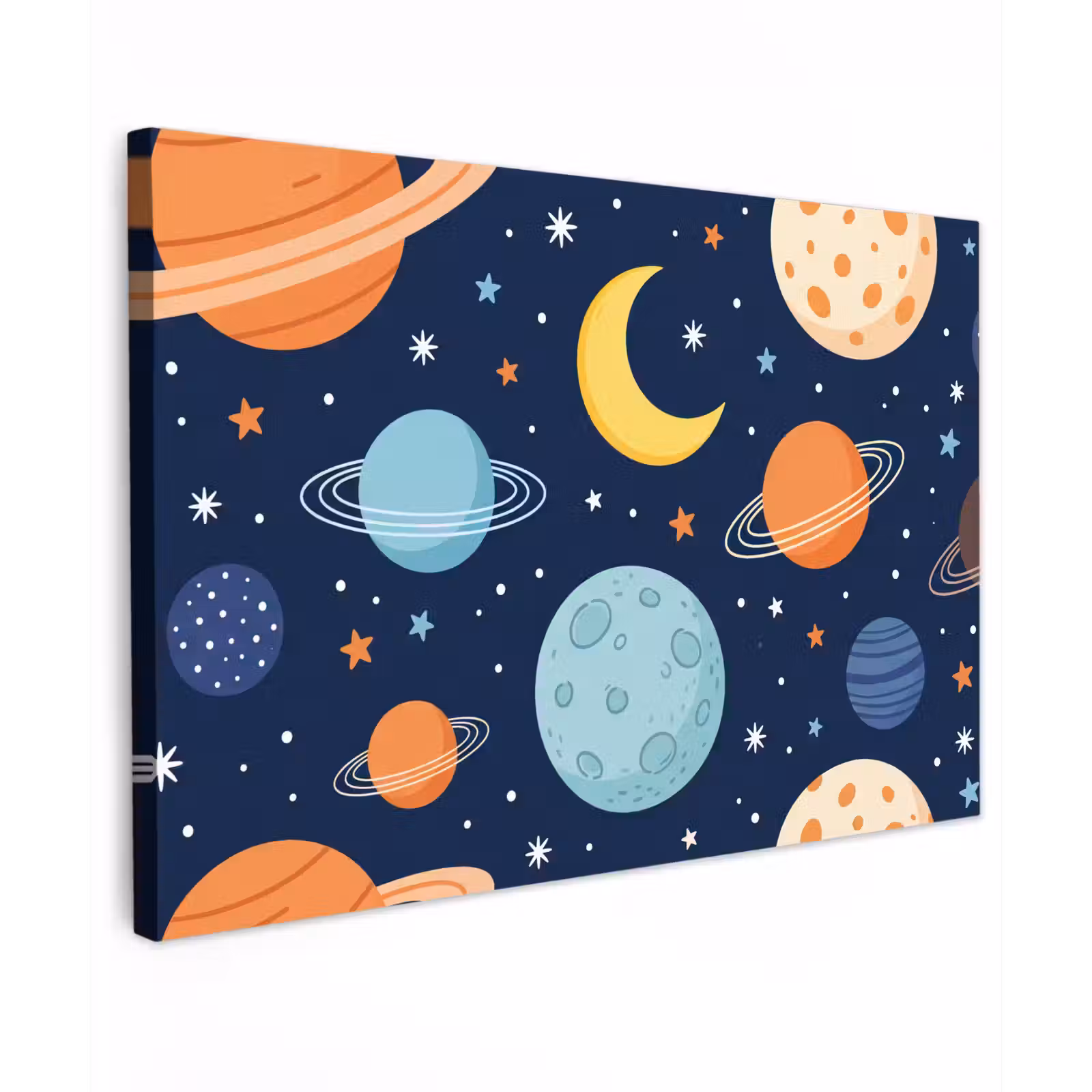 Canvas schilderij - Ruimte - Planeten - Kleurrijk — 1