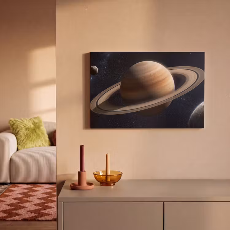 Canvas schilderij - Planeten - Saturnus - Ruimte — 2