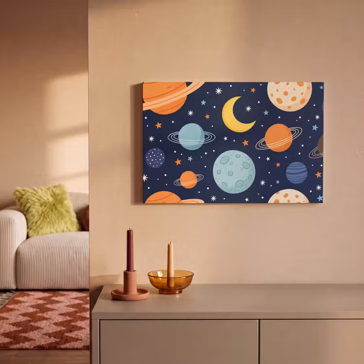 Canvas schilderij - Ruimte - Planeten - Kleurrijk — 2