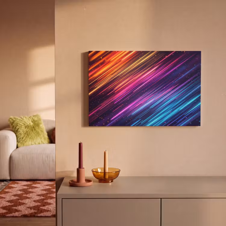 Canvas schilderij - Snelheid - Kosmos - Kleurrijk — 2