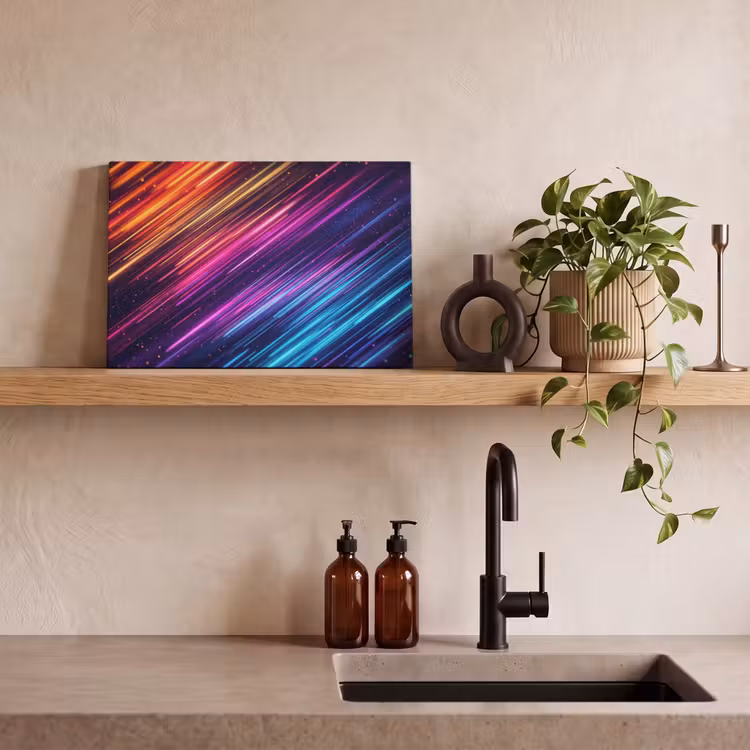 Canvas schilderij - Snelheid - Kosmos - Kleurrijk — 3