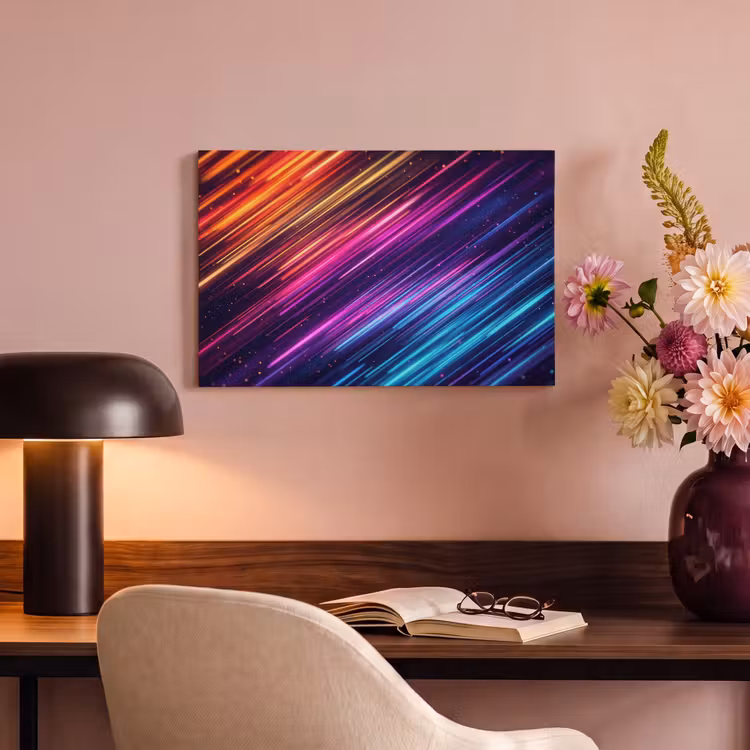 Canvas schilderij - Snelheid - Kosmos - Kleurrijk — 4