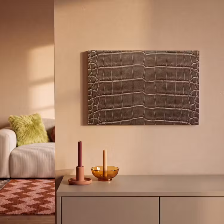 Canvas schilderij - Leer - Krokodil - Mat — 2
