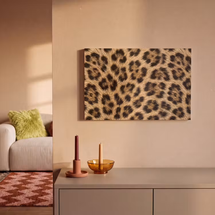 Canvas schilderij - Luipaard - Vacht - Klassiek - Bruin — 2