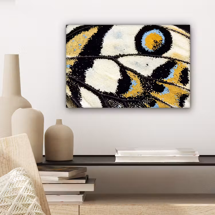 Canvas schilderij - Vlinder - Vleugel - Geel — 5