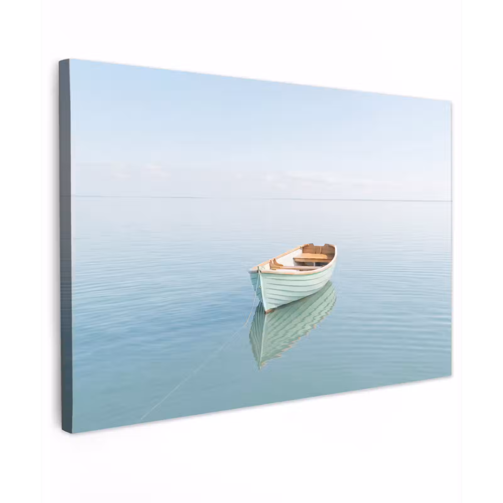 Canvas schilderij - Minimalistisch - Boot - Zee — 1