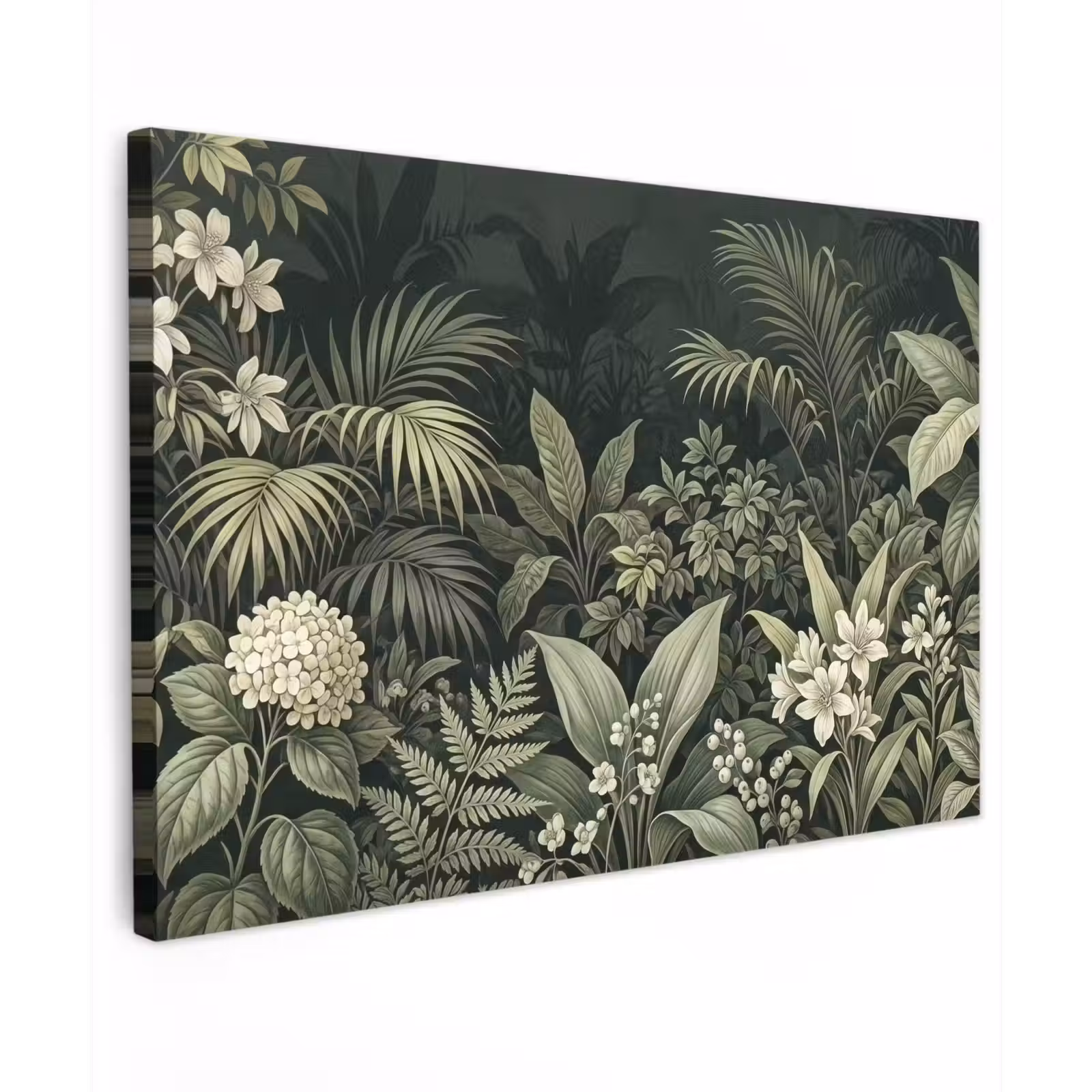 Canvas schilderij - Jungle - Bladeren - Botanisch - Groen — 1
