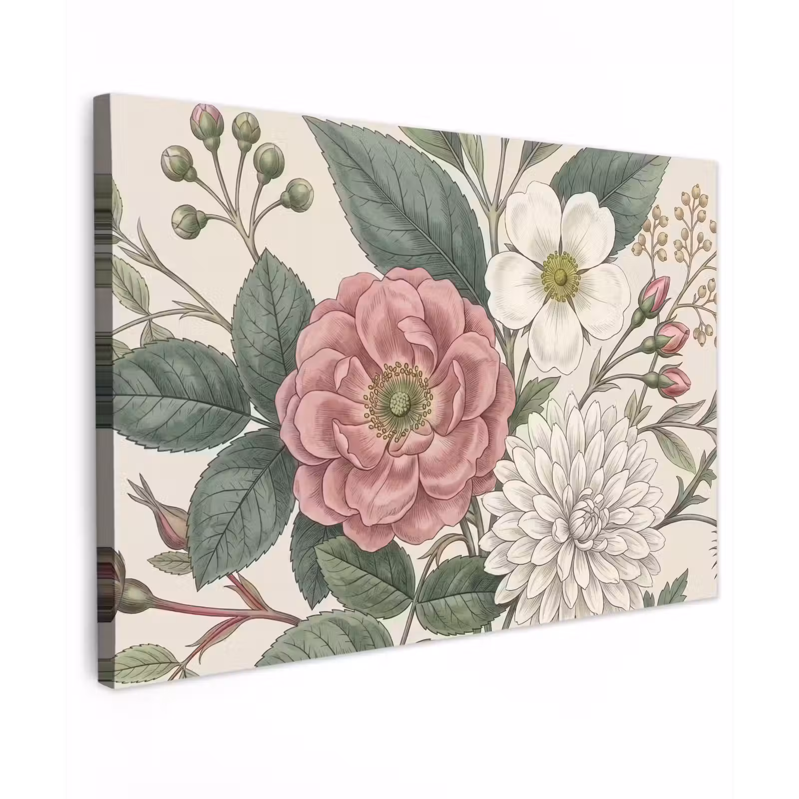 Canvas schilderij - Romantisch - Design - Kleurrijk — 1