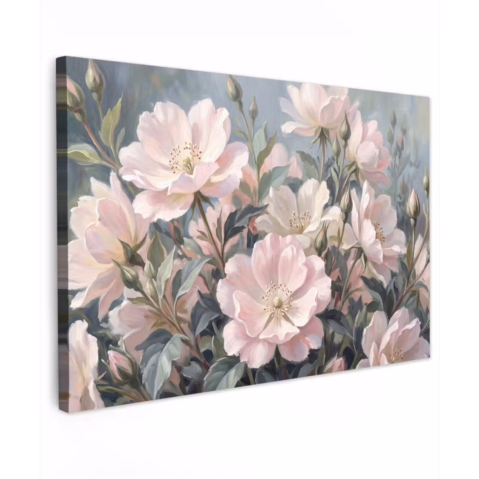 Canvas schilderij - Rozen - Illustratie - Roze — 1