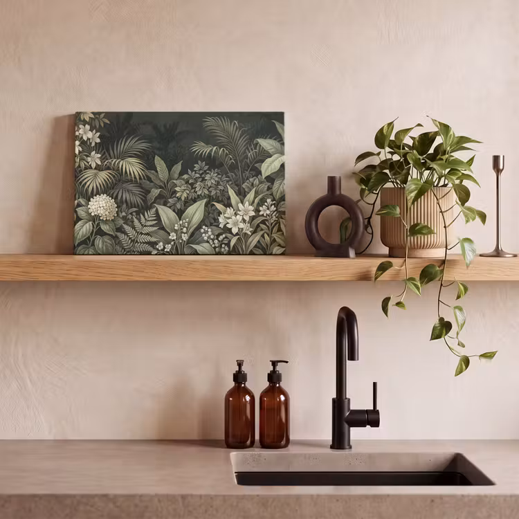 Canvas schilderij - Jungle - Bladeren - Botanisch - Groen — 3