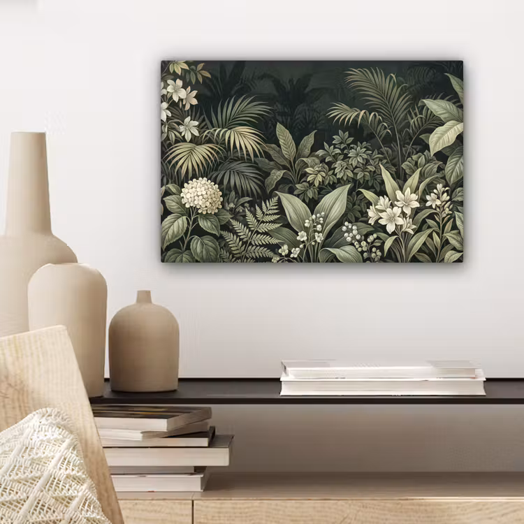 Canvas schilderij - Jungle - Bladeren - Botanisch - Groen — 5