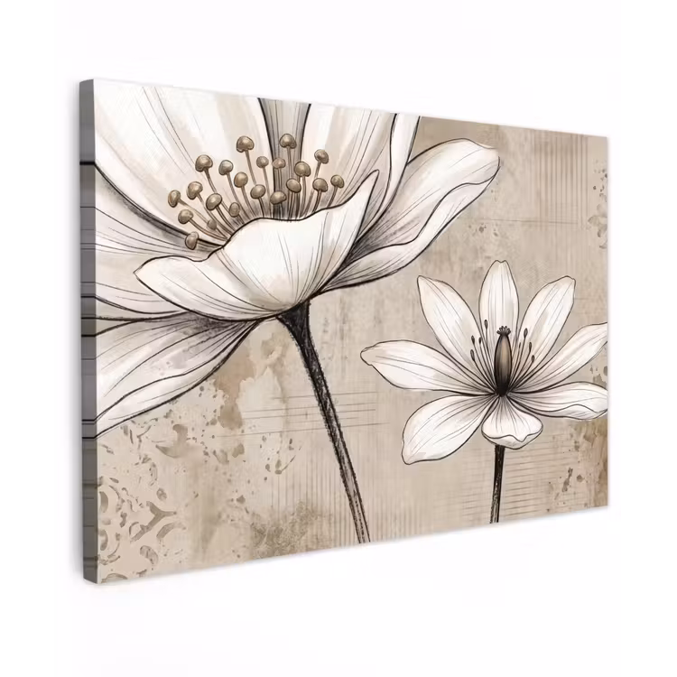 Canvas schilderij - Modern - Design - Wit — 1
