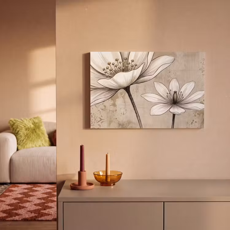 Canvas schilderij - Modern - Design - Wit — 2