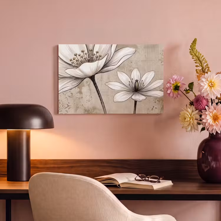 Canvas schilderij - Modern - Design - Wit — 4