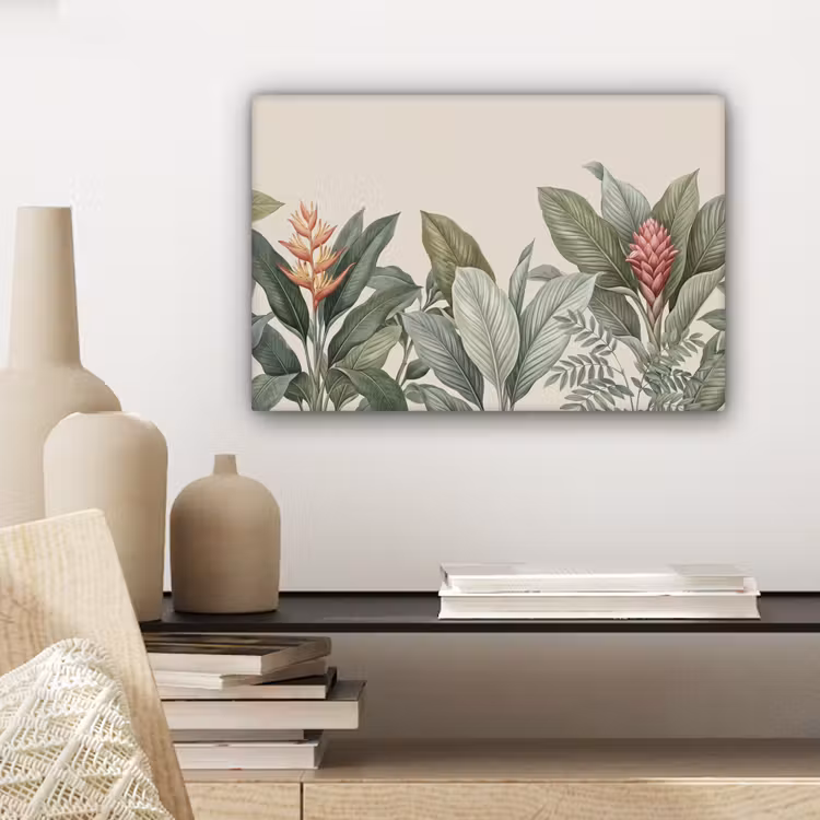 Canvas schilderij - Tropisch - Planten - Modern - Groen — 5