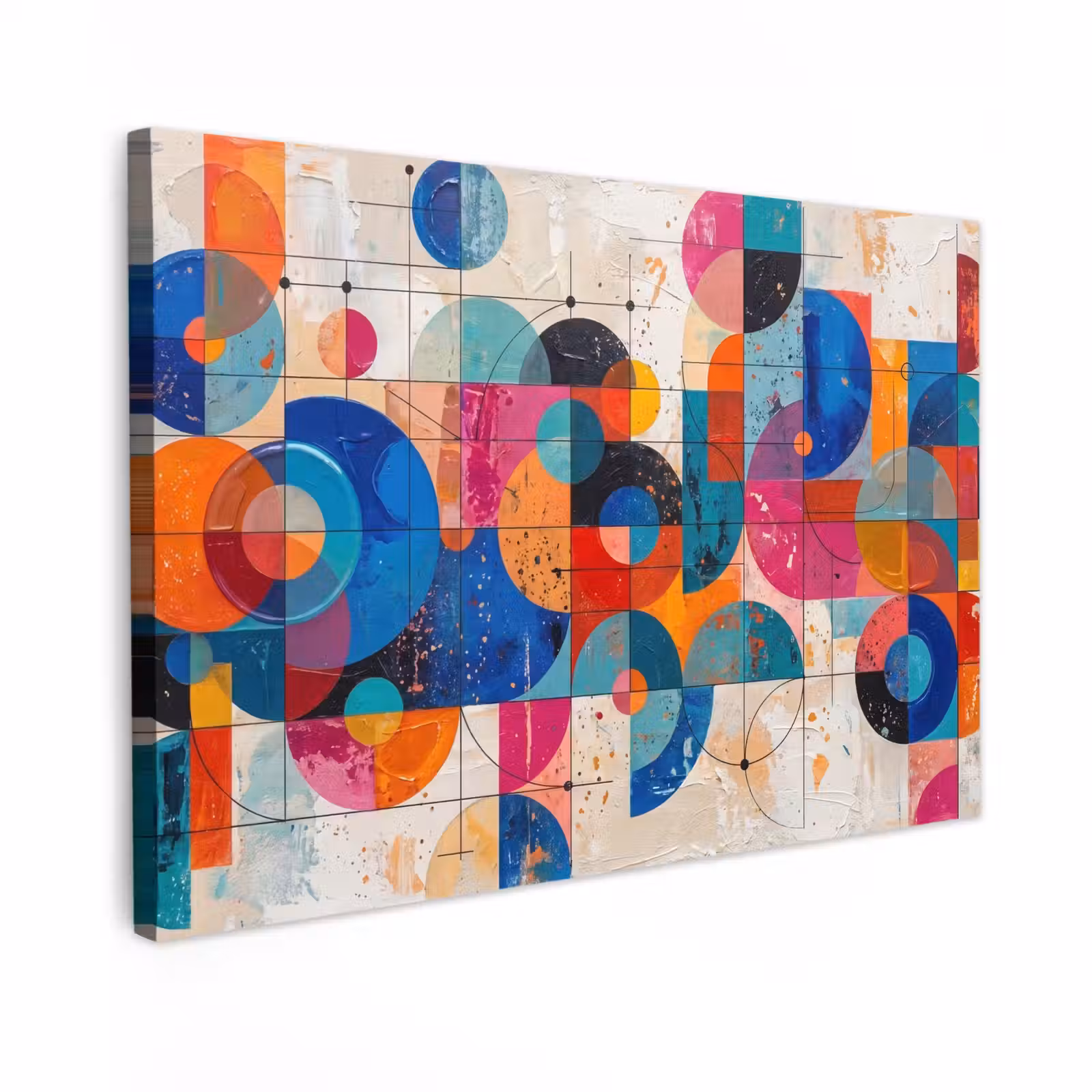 Canvas schilderij - Kunst - Geometrisch - Abstract - Kleurrijk — 1