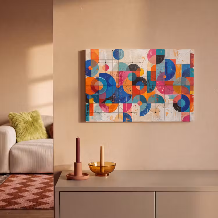 Canvas schilderij - Kunst - Geometrisch - Abstract - Kleurrijk — 2
