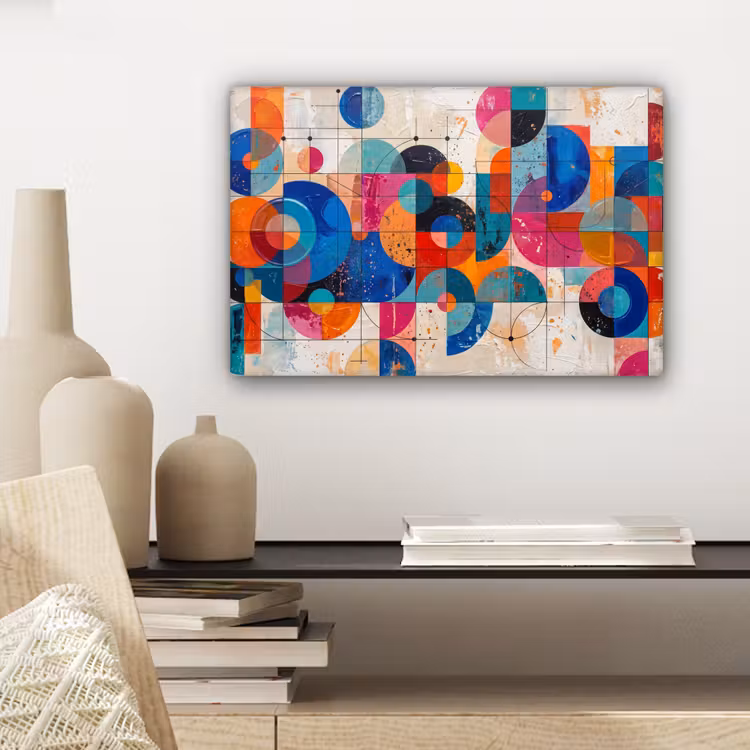 Canvas schilderij - Kunst - Geometrisch - Abstract - Kleurrijk — 5