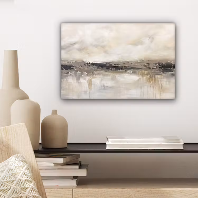 Canvas schilderij - Landschap - Horizon - Natuur - Abstract - Neutraal — 5