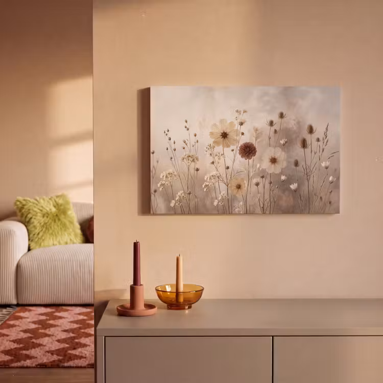 Canvas schilderij - Wilde bloemen - Botanisch - Vintage - Natuur - Rustiek — 2
