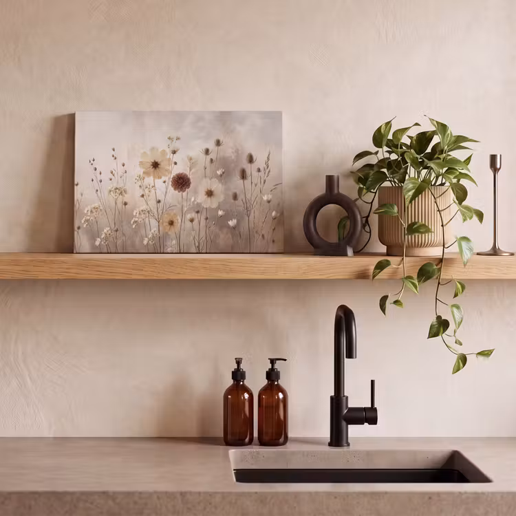 Canvas schilderij - Wilde bloemen - Botanisch - Vintage - Natuur - Rustiek — 3