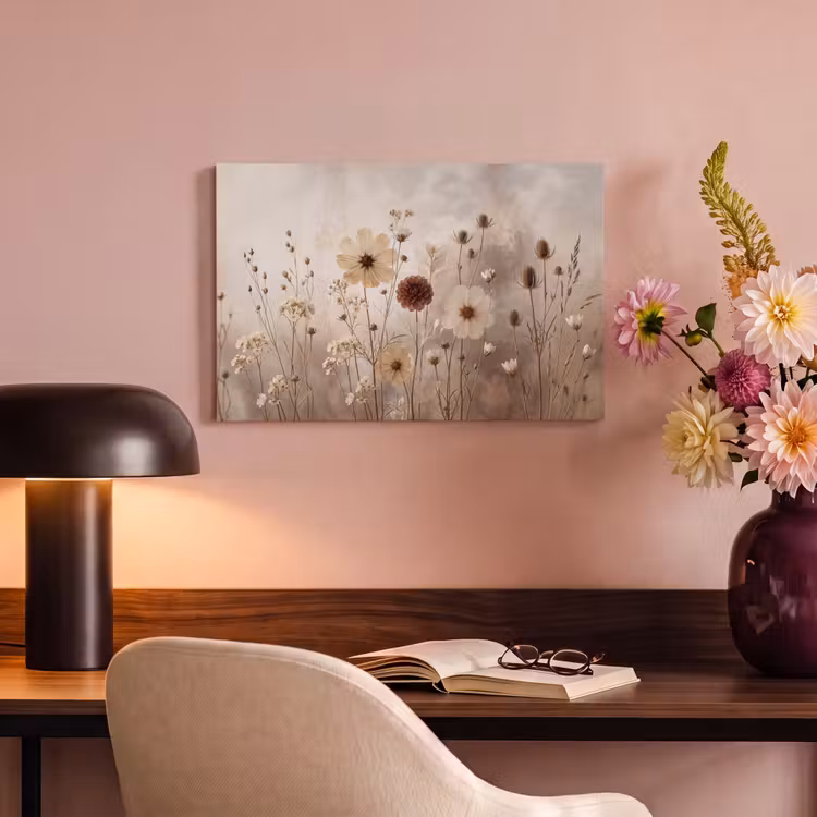 Canvas schilderij - Wilde bloemen - Botanisch - Vintage - Natuur - Rustiek — 4