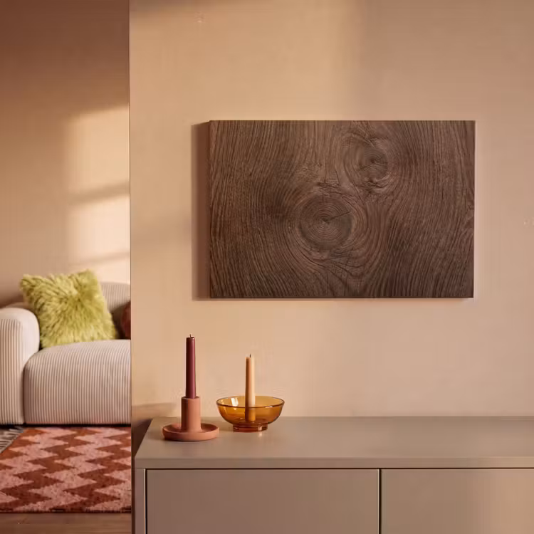Canvas schilderij - Houtnerf - Textuur - Patroon - Bruin - Rustiek — 2