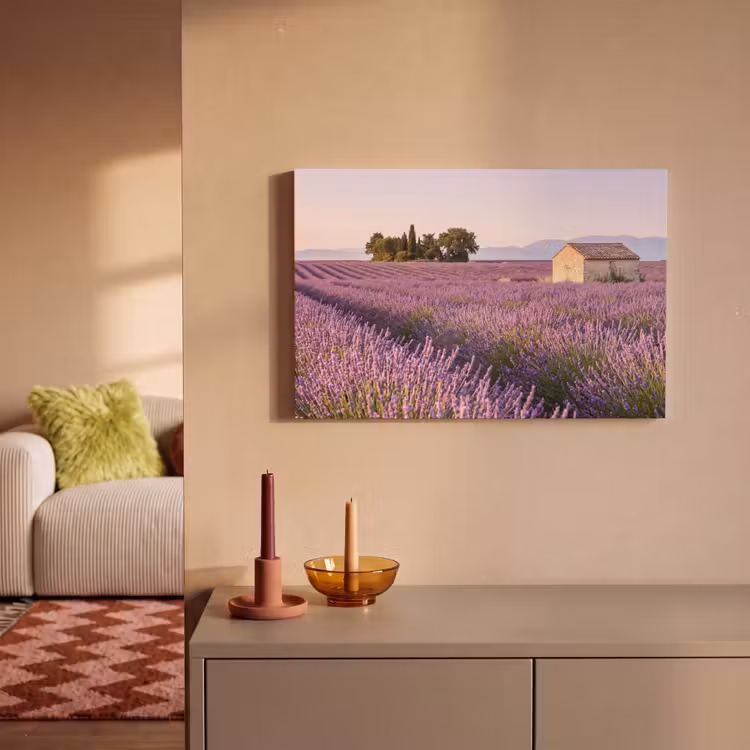 Canvas schilderij - Lavendel - Landschap - Sereen - Paars — 2