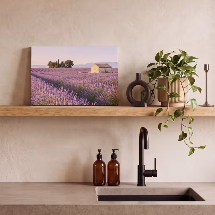 Canvas schilderij - Lavendel - Landschap - Sereen - Paars — 3
