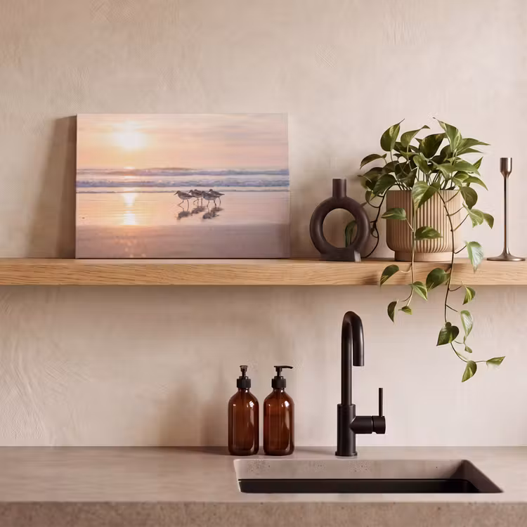 Canvas schilderij - Zee - Vogels - Strand — 3