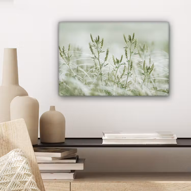 Canvas schilderij - Grassen - Minimalistisch - Groen — 5